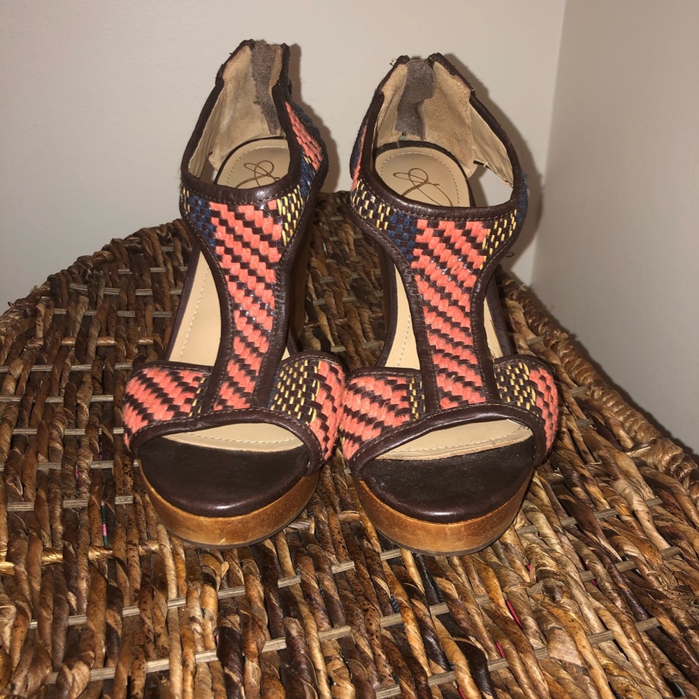 Multi color summer wedge!